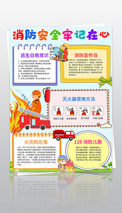 消防安全宣傳背景圖片